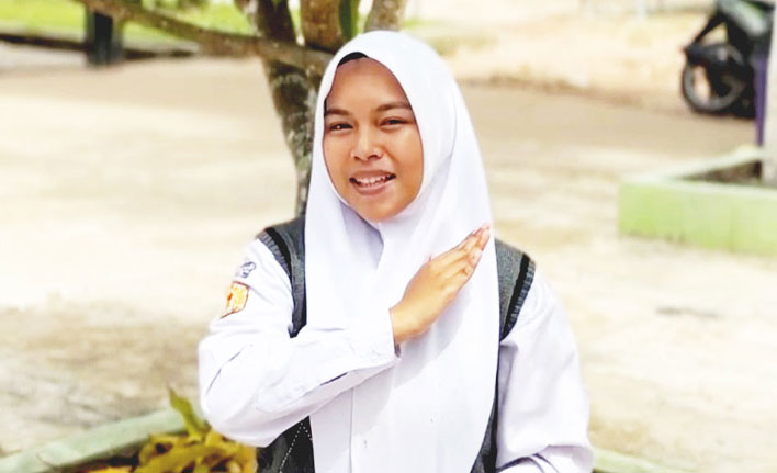 Pemanfaatan layar interaktif di SMAN 1 Sangatta Selatan