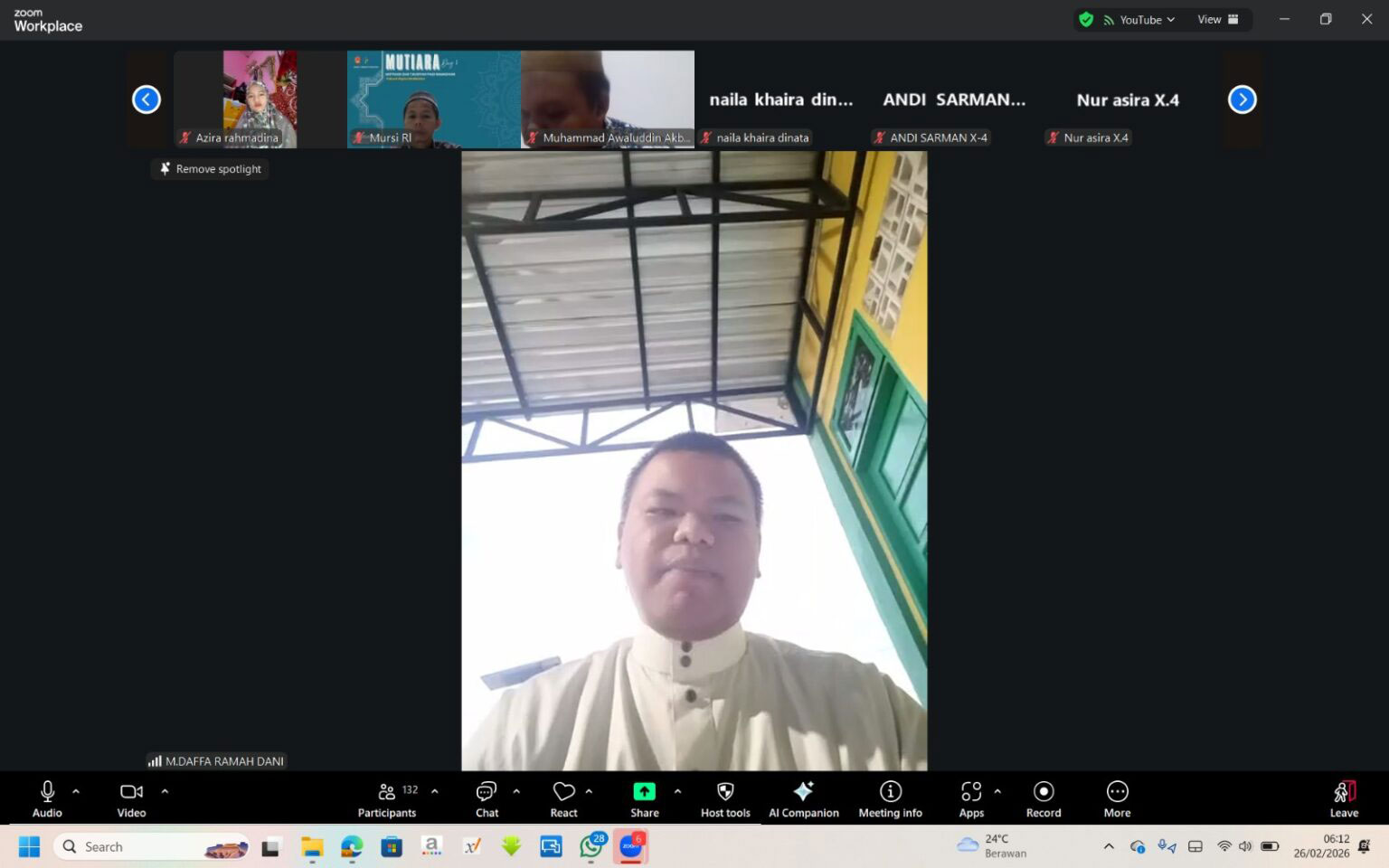 Kegiatan Tausiyah SMANSatSet