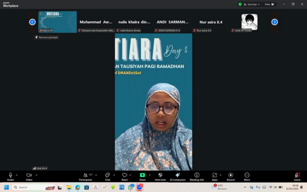 Kegiatan Tausiyah SMANSatSet