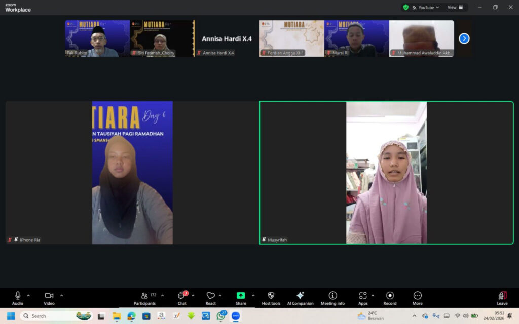 Kegiatan MUTIARA Hari Keenam SMAN 1 Sangatta Selatan