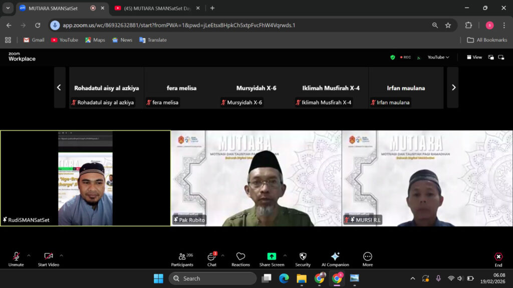 Kegiatan MUTIARA melalui Zoom