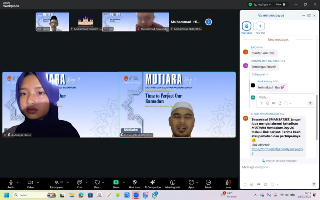 Kajian Subuh MUTIARA Ramadhan SMAN 1 Sangatta Selatan