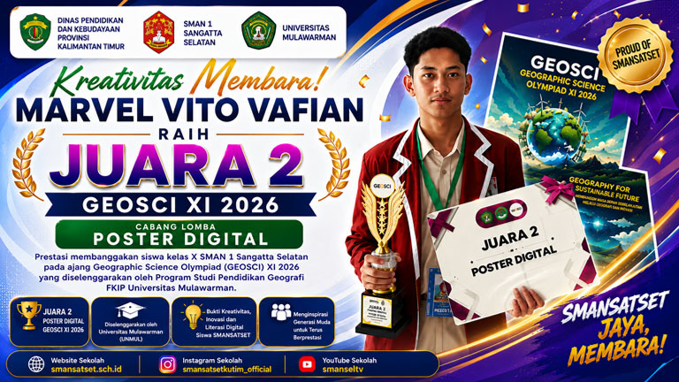Kreativitas Membara! Marvel Vito Vafian Raih Juara 2 GEOSCI XI