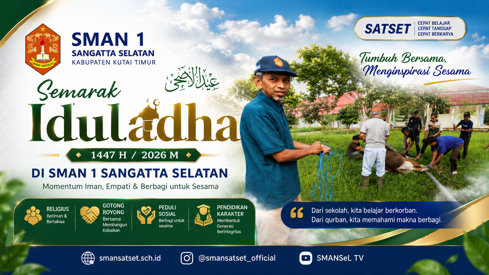 Semarak Iduladha 1447 H di SMAN 1 Sangatta Selatan