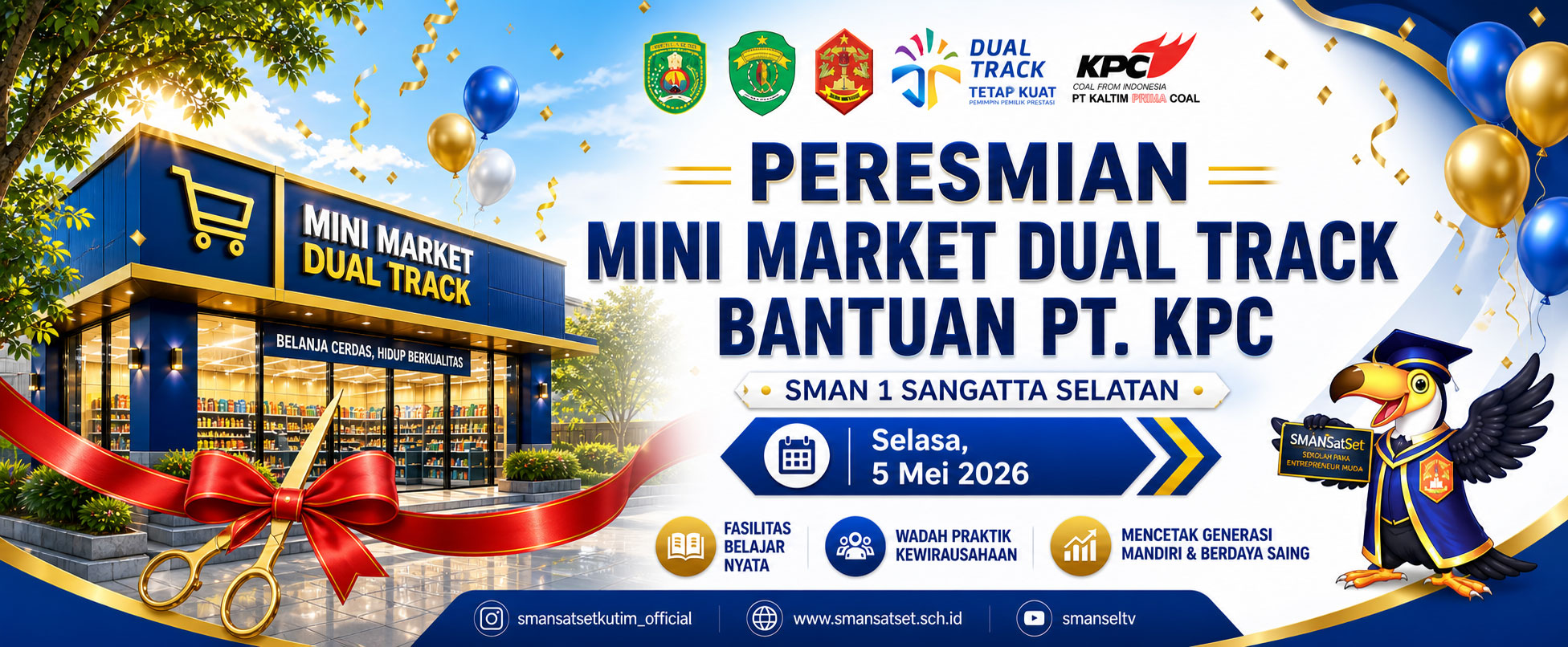 Peresmian Mini Market Dual Track Bantuan PT KPC