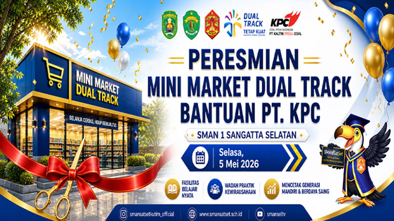 Peresmian Mini Market Dual Track Bantuan PT KPC di SMAN 1 Sangatta Selatan