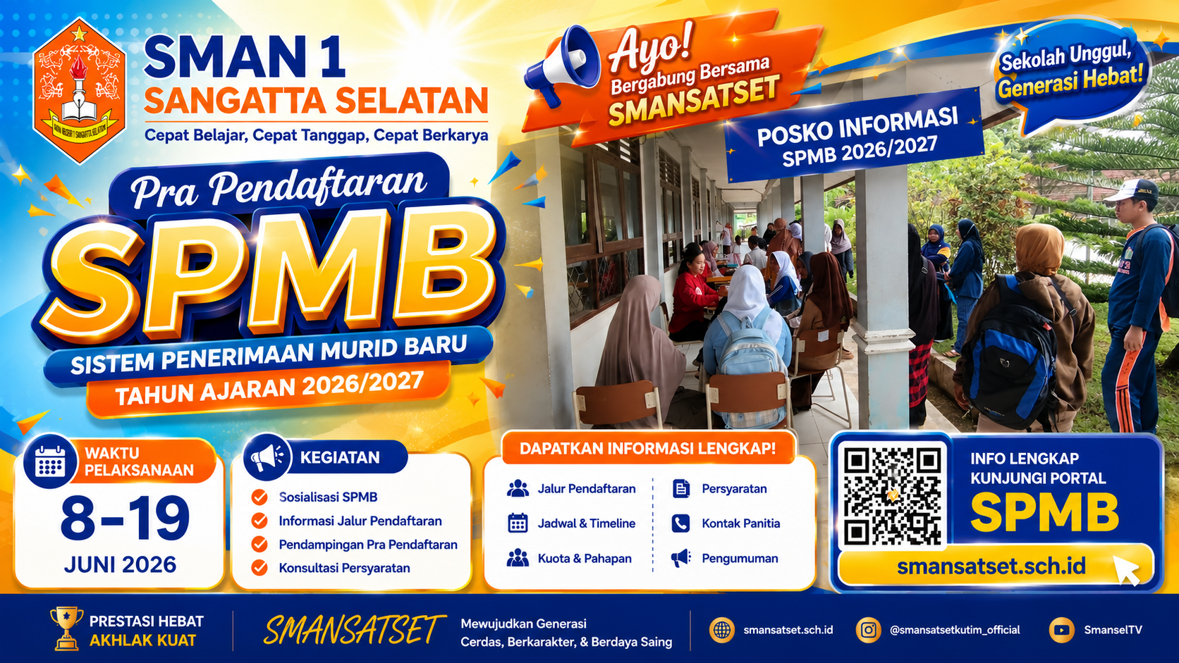SMAN 1 Sangatta Selatan Layani Pra Pendaftaran SPMB