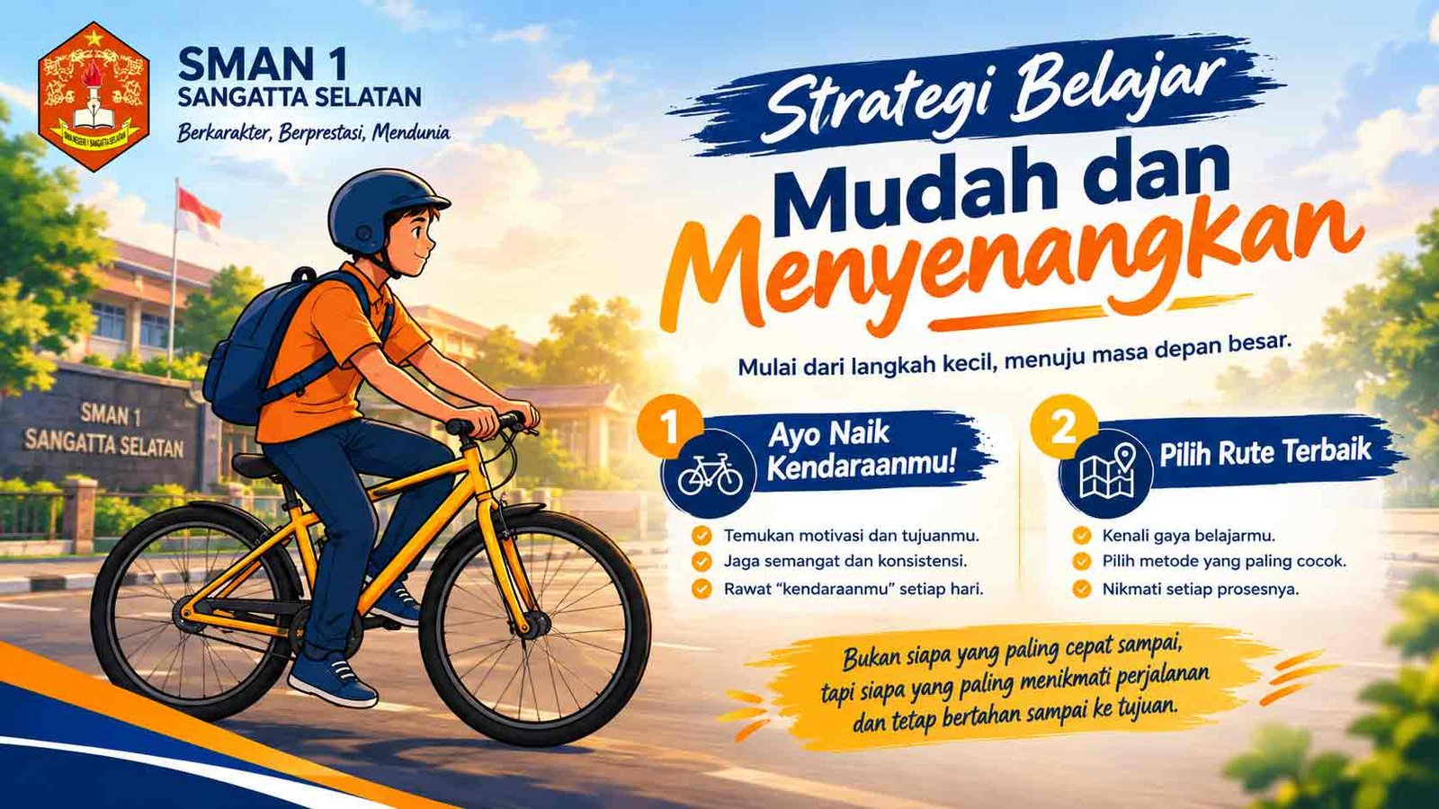 Seri Motivasi (Seri 1); BELAJAR ITU SEPERTI BERKENDARA KE SEKOLAH