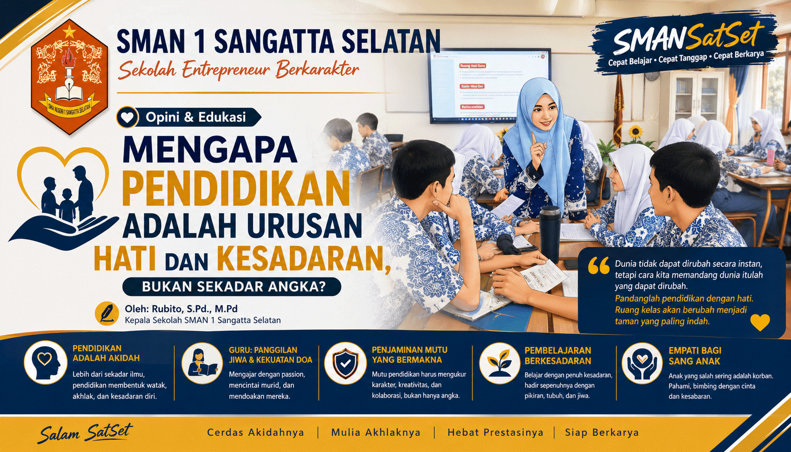 Mengapa Pendidikan Adalah Urusan Hati dan Kesadaran, Bukan Sekadar Angka?