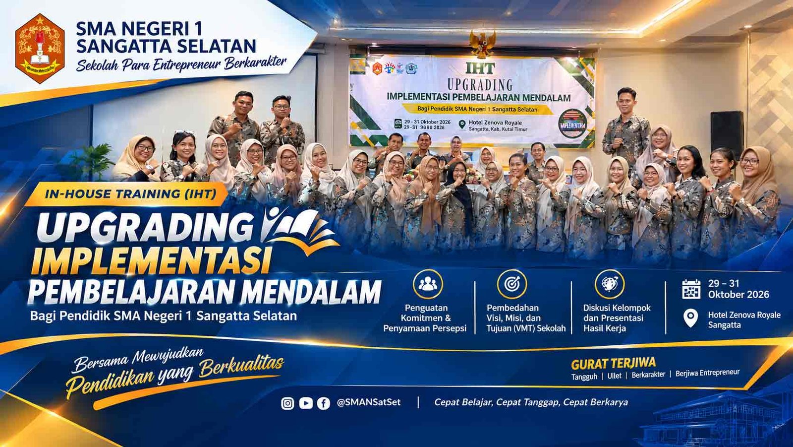 Upgrade Diri! Langkah Berani Guru SMANSATSET Wujudkan Pendidikan Berkualitas.