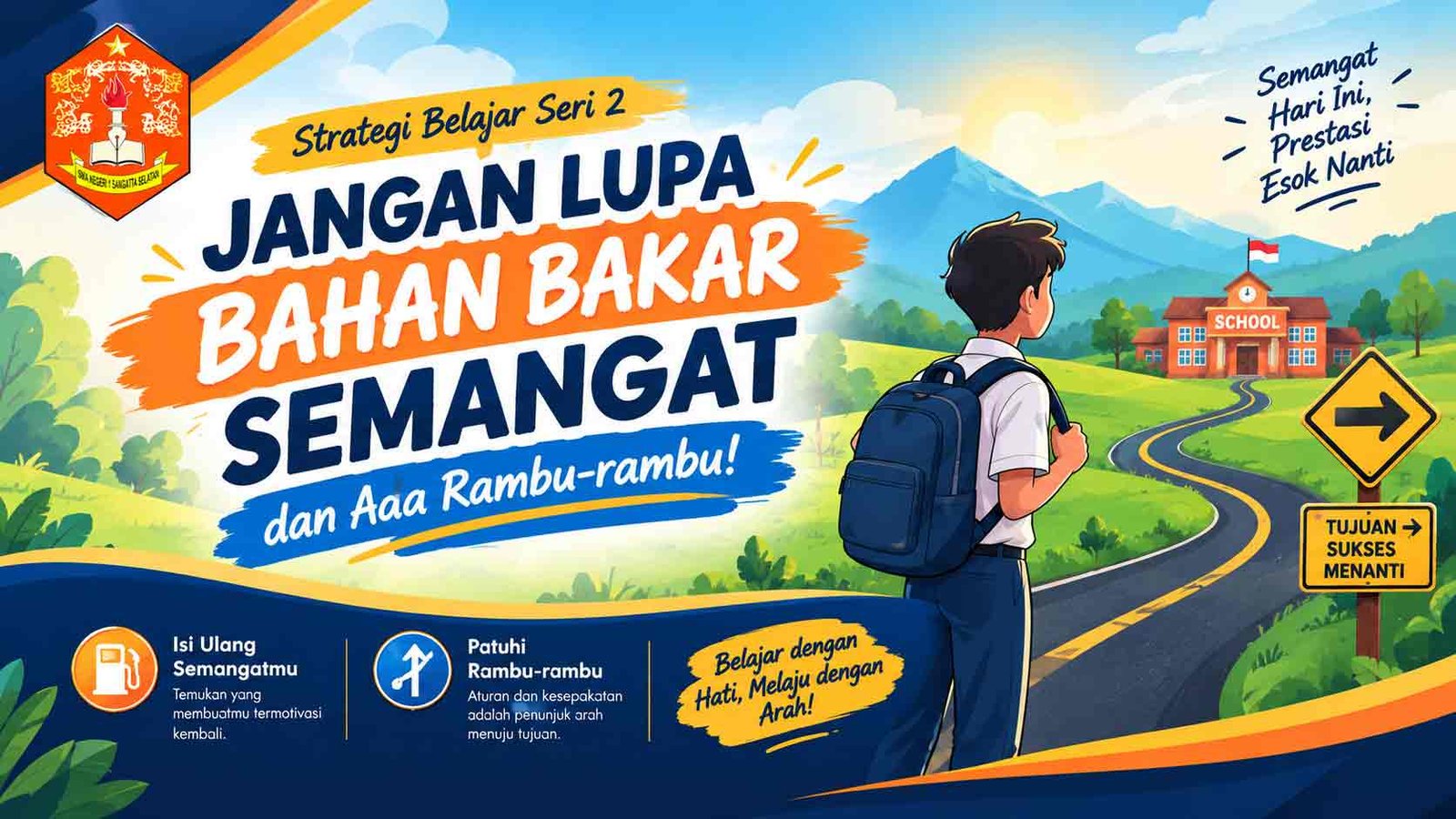 Seri Motivasi (Seri 2) ; BELAJAR ITU SEPERTI BERKENDARA KE SEKOLAH